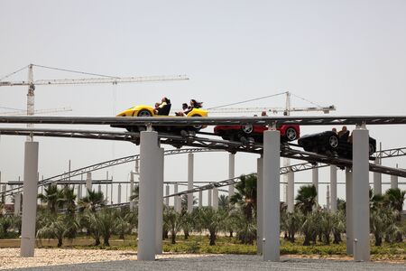 Ferrari World Theme Park in Abu Dhabi, United Arab Emirates. Photo taken at 1st of June 2011のeditorial素材