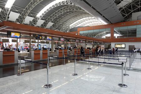 Sabiha Gokcen International Airport in Istanbul, Turkey. Photo taken at 26th of Mai 2011のeditorial素材