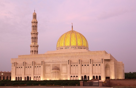 Sultan Qaboos Grand Mosque in Muscat, Omanの写真素材