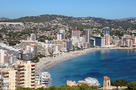 Mediterranean resort Calpe, Costa-Blanca Spainのeditorial素材
