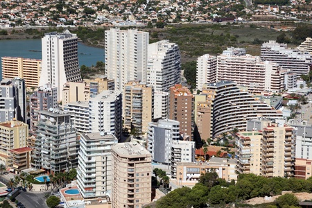 Mediterranean resort Calpe, Costa-Blanca Spainのeditorial素材