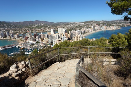 Mediterranean resort Calpe, Costa-Blanca Spainのeditorial素材