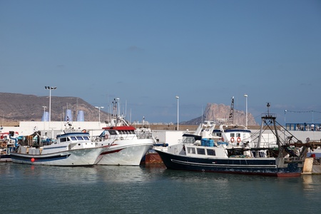 Fishing boats in the port of Altea, Spain