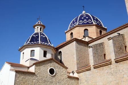 Cathedral of the Mediterranean resort Altea, Spainの写真素材