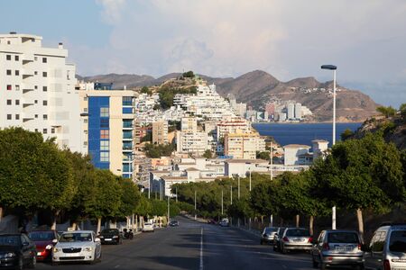 Street in the city of Benidorm, Spain, Photo taken at 20th of October 2011のeditorial素材