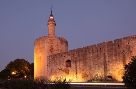 Ramparts of the medieval town Aigues-Mortes, Franceのeditorial素材