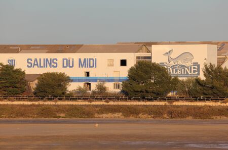 Saline in the Camargue, southern France. Photo taken at 5th of October 2011のeditorial素材