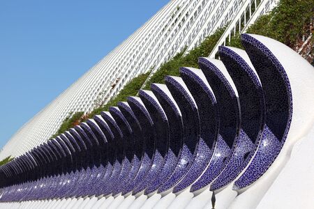 Modern Architecture in the City of Arts and Sciences in Valencia, Spain. Photo taken at 8th of October 2011のeditorial素材