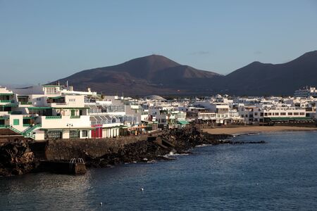 Cityscape of Playa Blanca, Canary Island Lanzarote, Spain. Photo taken at 15th of December 2011のeditorial素材