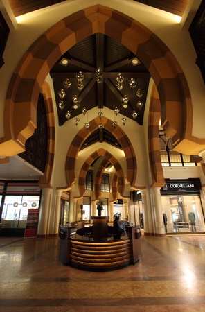 Shopping mall in the Pearl, Doha Qatar. Photo taken at 8th of January 2012のeditorial素材