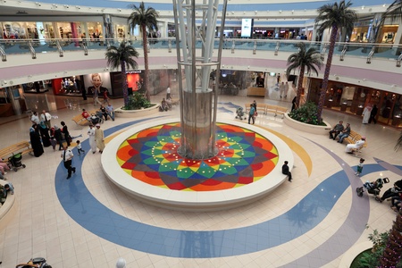 Interior of the Marina Mall in Abu Dhabi, United Arab Emirates. Photo taken at 12th of January 2012のeditorial素材