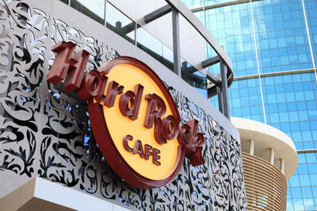 Hard Rock Cafe in Dubai, United Arab Emirates. Photo taken at 17th of January 2012のeditorial素材
