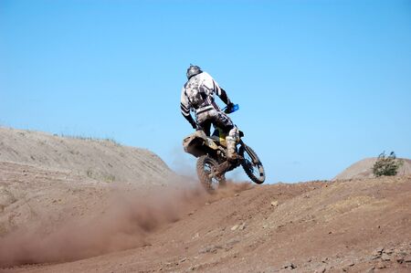 Enduro motocross competitionのeditorial素材