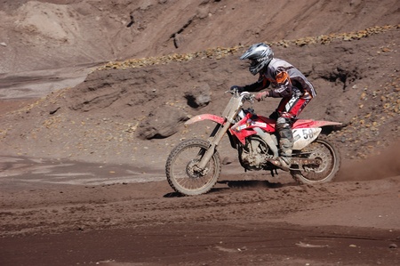 Enduro motocross competitionのeditorial素材