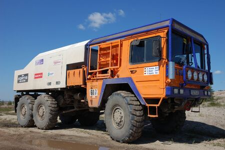 MAN rally truck at offroad competitionのeditorial素材