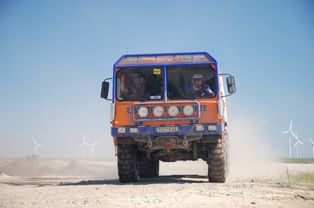 MAN rally truck at offroad competitionのeditorial素材