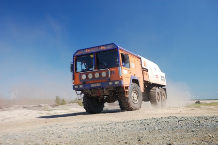 MAN rally truck at offroad competitionのeditorial素材