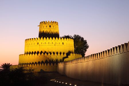 Al Jahili fort in Al Ain, Emirate of Abu Dhabiのeditorial素材
