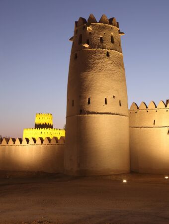 Al Jahili fort in Al Ain, Emirate of Abu Dhabiのeditorial素材