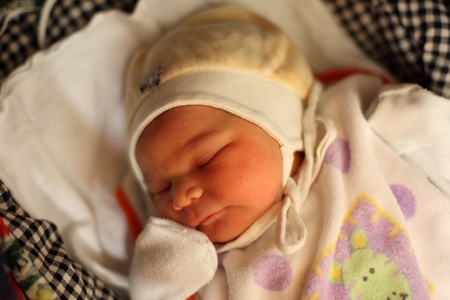 Newborn baby sleeping