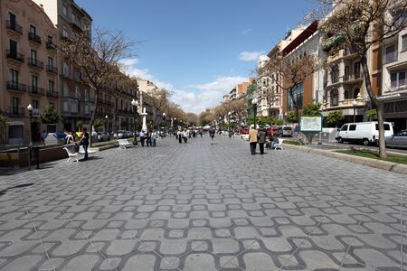 La Rambla in Tarragona, Catalonia Spain. Photo taken at 23rd April 2012のeditorial素材
