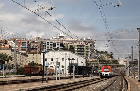 Main train station of Tarragona, Catalonia Spain. Photo taken at 23rd April 2012のeditorial素材