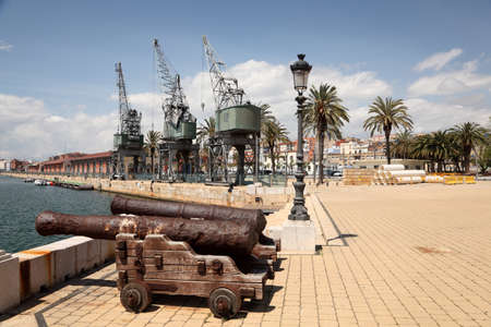 Old port of Tarragona, Spainのeditorial素材