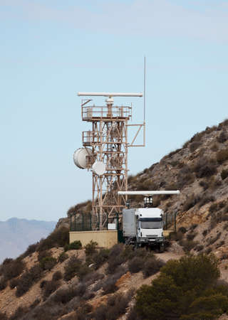 Radar station in the mountains