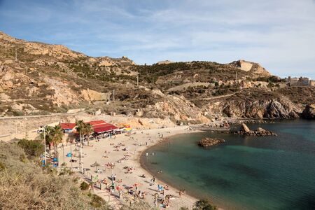 Beach in Cartagena, Spain. Photo taken at 12th of May 2012