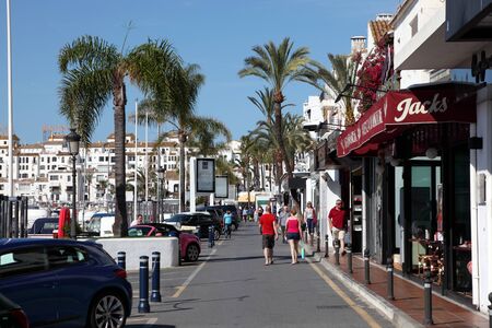 Luxury marina of Puerto Banus, Marbella, Spain. Photo taken at 22nd May 2012のeditorial素材