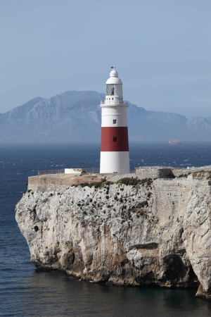 Lighthouse at the Europa Point, Gibraltarの写真素材