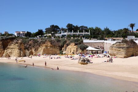 Beach in Lagos, Algarve Coast Portugal. Photo taken at 19th June 2012のeditorial素材