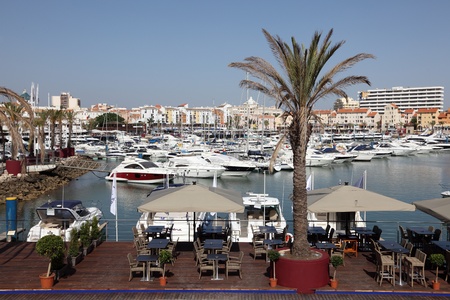 Marina de Vilamoura, Algarve Portugal. Photo taken at 28th June 2012のeditorial素材