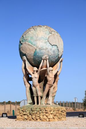 Sculpture in Matalascanas, Andalusia Spain. Photo taken at 8th of July 2012のeditorial素材