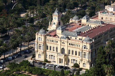 City hall of Malaga, Andalusia Spain. Photo taken at 24th July 2012のeditorial素材