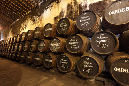 Osborne Sherry Bodega in El Puerto de Santa Maria, Andalusia Spain. Photo taken at 16th July 2012のeditorial素材