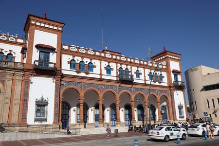 Main train station in Jerez de la Frontera, Andalusia Spainのeditorial素材