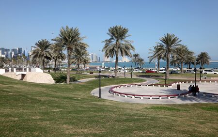 Green Park in the city of Doha, Qatar, Middle East. Photo taken at 6st January 2012のeditorial素材