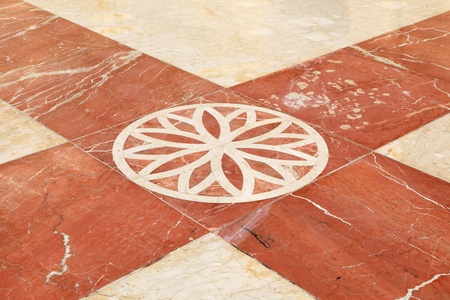 Mosaic on the floor of Qatar State Grand Mosque in Doha