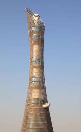 The Aspire Tower in Doha Sports City Complex, Qatar, Middle East