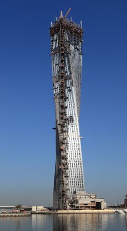 The Infinity Tower in Dubai Marina, United Arab Emirates