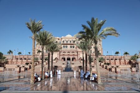 The Emirates Palace in Abu Dhabi, United Arab Emiratesのeditorial素材