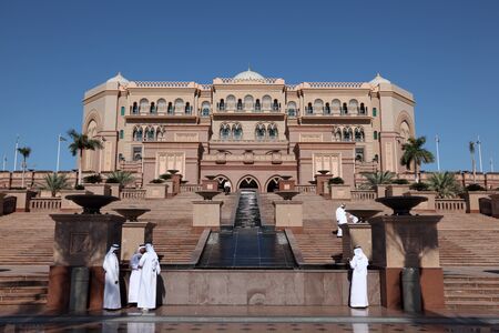 The Emirates Palace in Abu Dhabi, United Arab Emiratesのeditorial素材
