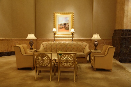 Interior of the Emirates Palace in Abu Dhabi, United Arab Emiratesのeditorial素材