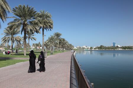 Promenade in Sharjah, United Arab Emiratesのeditorial素材