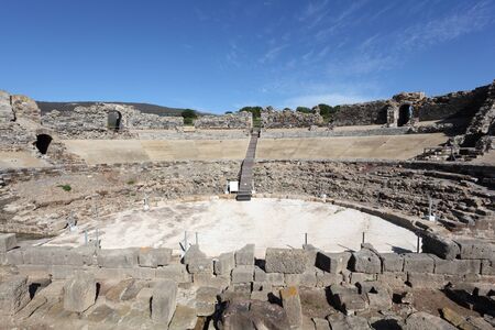 Baleo Claudia - roman ruins in Bolonia, Andalusia, southern Spainの写真素材