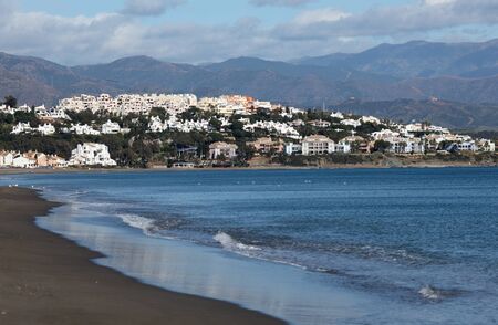 Bahia Casares beach  Costa del Sol, Andalusia, Spainの写真素材