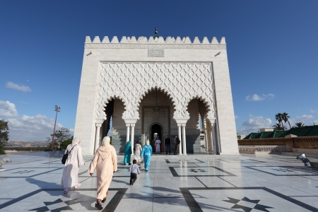 The Mausoleum of Mohammed V in Rabat, Moroccoのeditorial素材