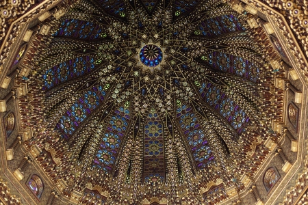 Cupola of the Mausoleum of Mohammed V in Rabat, Moroccoのeditorial素材