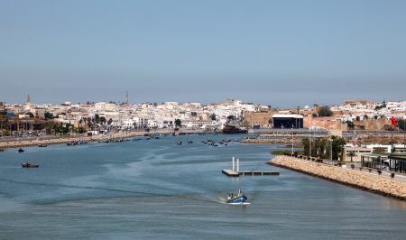 River Bou Regreg in Rabat, Moroccoの写真素材